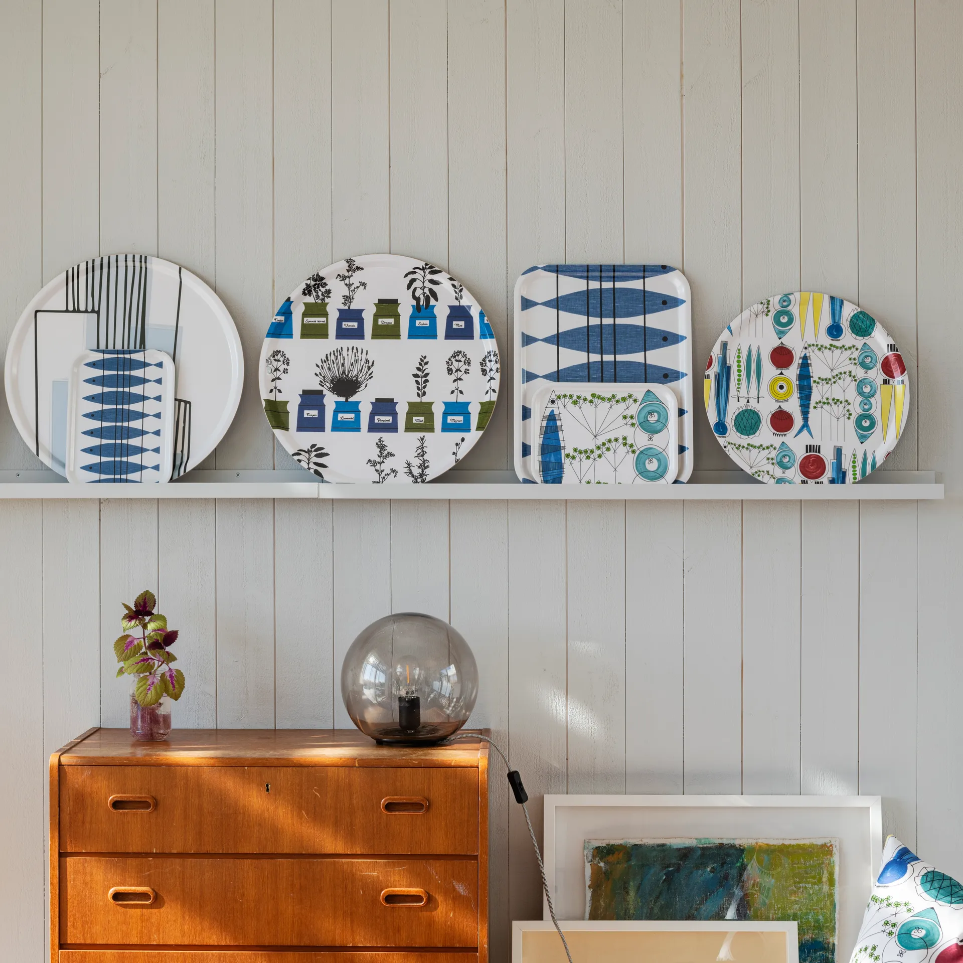 Picknick rund bricka Ø38 cm, Multi Almedahls