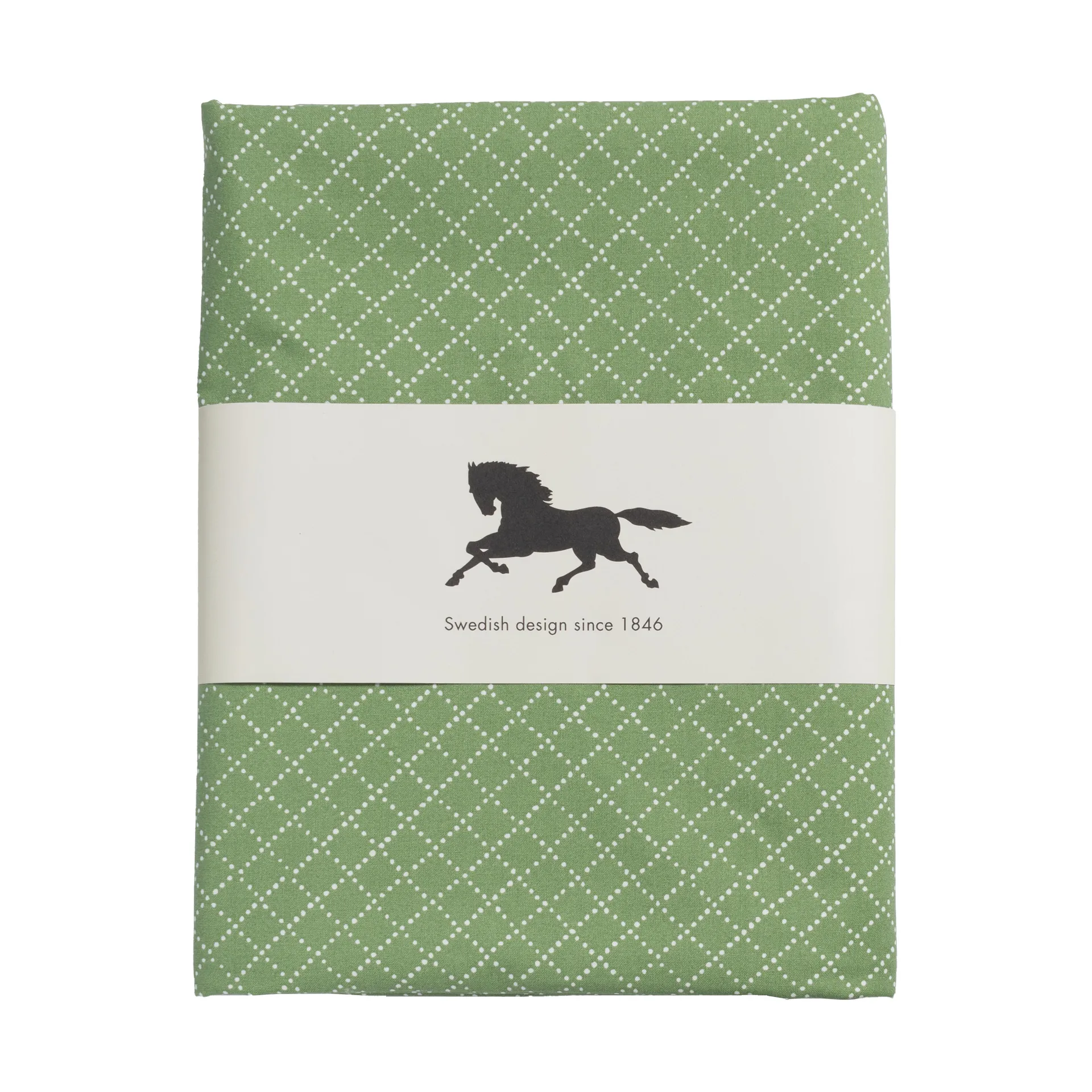 Prickruta bordsduk 145x250 cm, Grön Almedahls