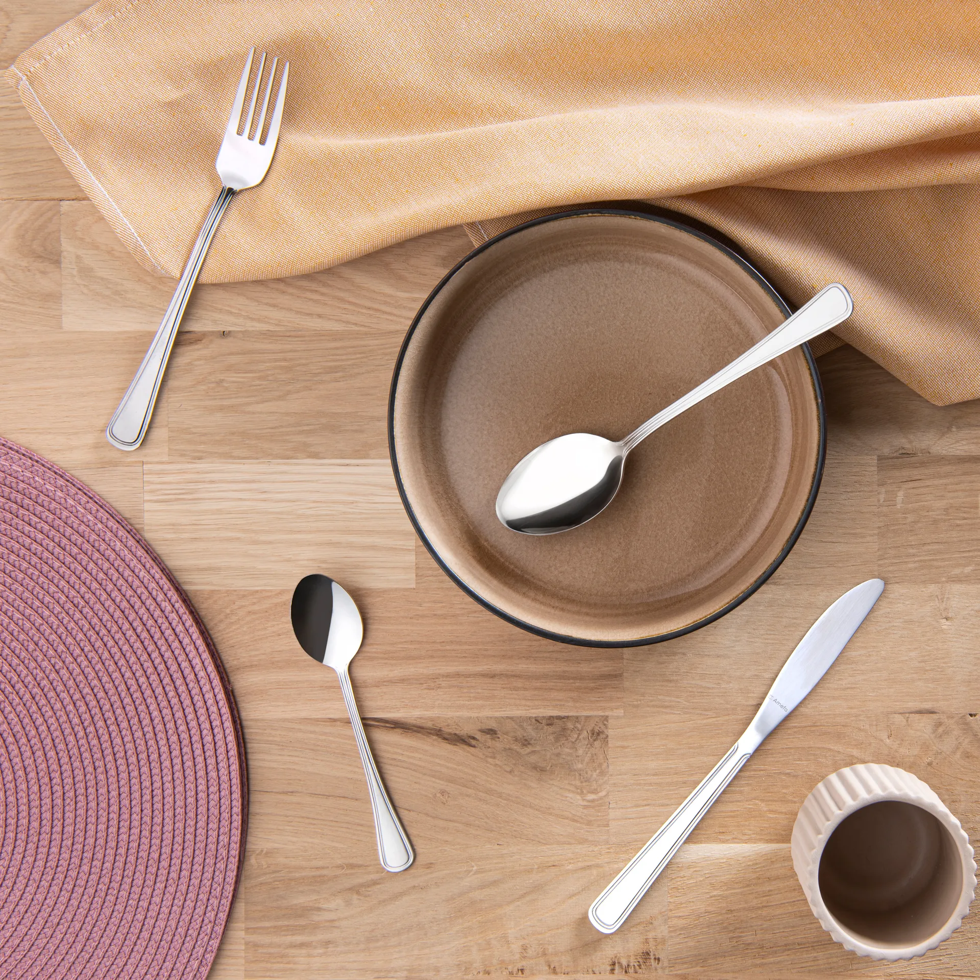 Bologna bestickset 24 delar, Rostfritt stål Amefa