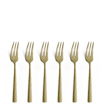 Läs mer om Amefa Felicity tårtgafflar 6-pack 15,6 cm Champagne
