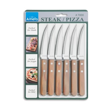 Pizza grillkniv 6-pack - Ek - Amefa