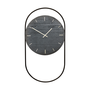 Läs mer om Andersen Furniture A-Wall väggklocka 41x76 cm Black-brass