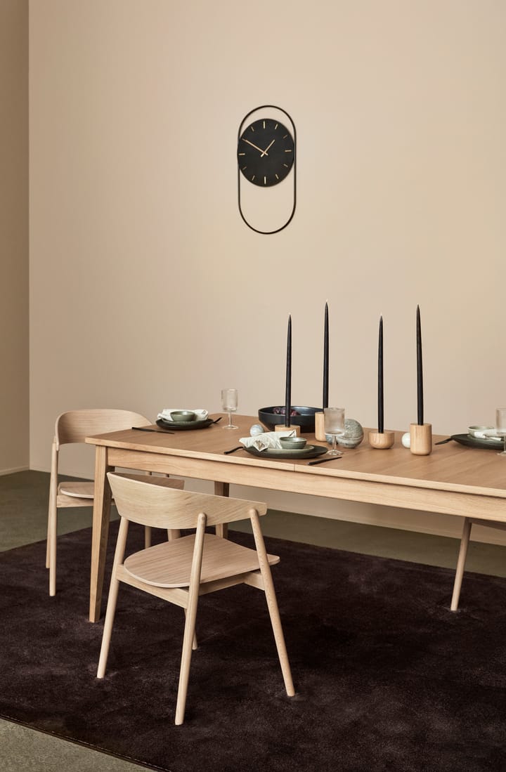 A-Wall väggklocka 41x76 cm, Black-brass Andersen Furniture