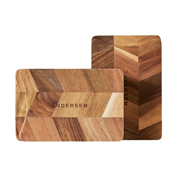 Läs mer om Andersen Furniture ARC skärbräda 12x18 cm 2-pack Acacia