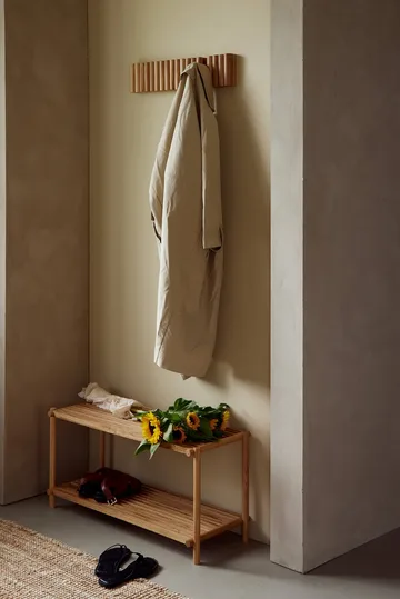 Column Shoe rack - Matt lackad ek - Andersen Furniture