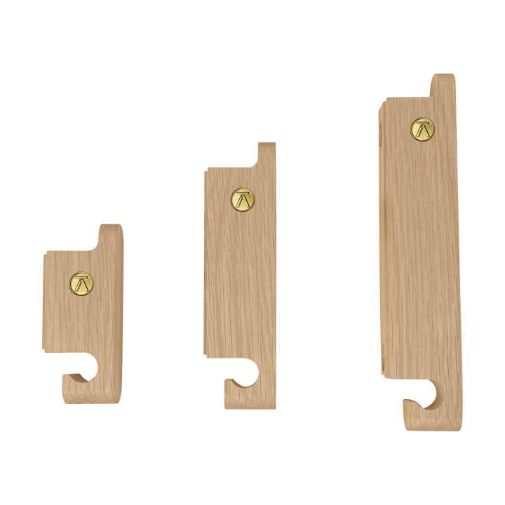 Multi Hooks krok set om 3, Oak Andersen Furniture