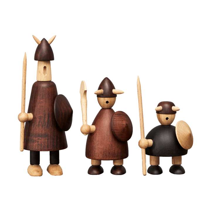 The vikings of Denmark träfigur 3 delar, Stained beech Andersen Furniture