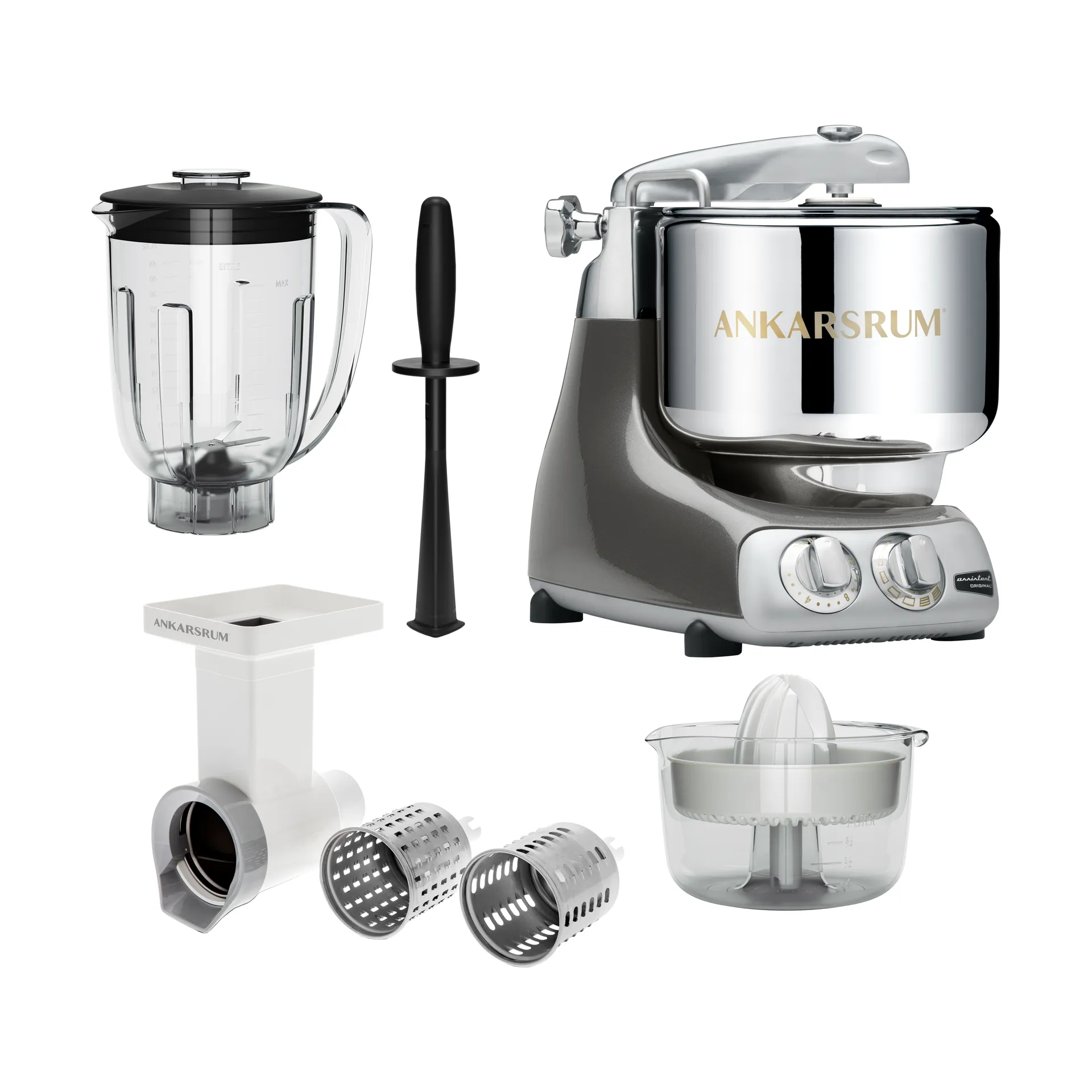 Ankarsrum assistent Go Green paket - Black chrome Ankarsrum