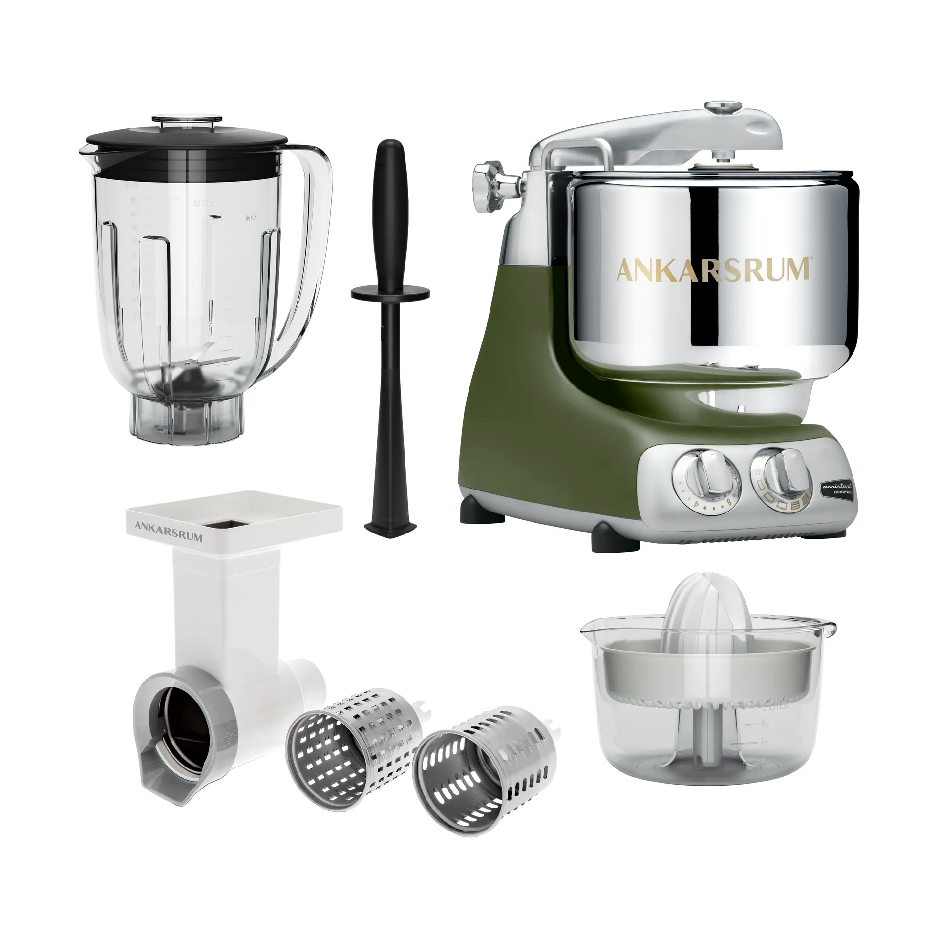 Ankarsrum assistent Go Green paket - Olive green Ankarsrum