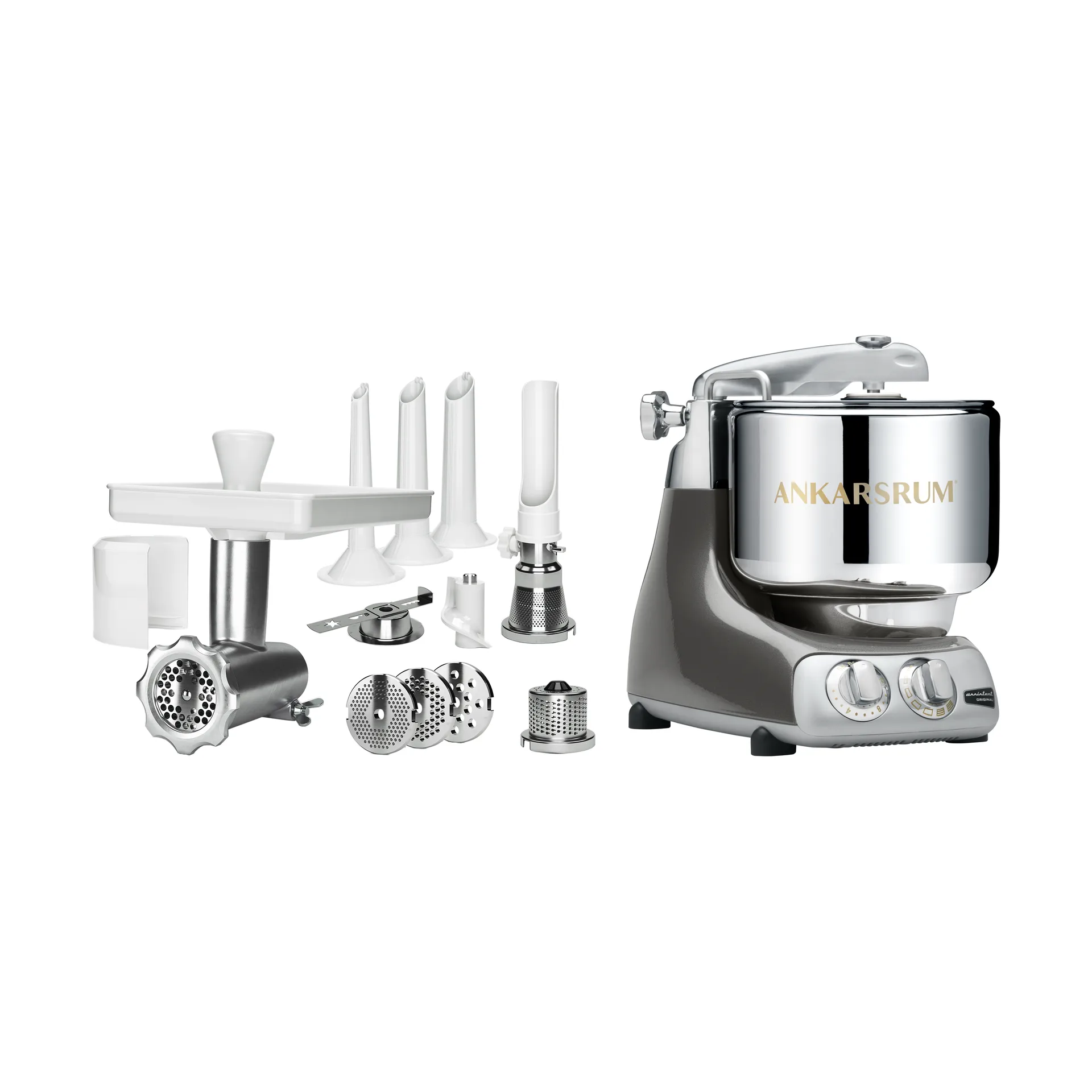 Ankarsrum assistent köttkvarnspaket - Black chrome Ankarsrum