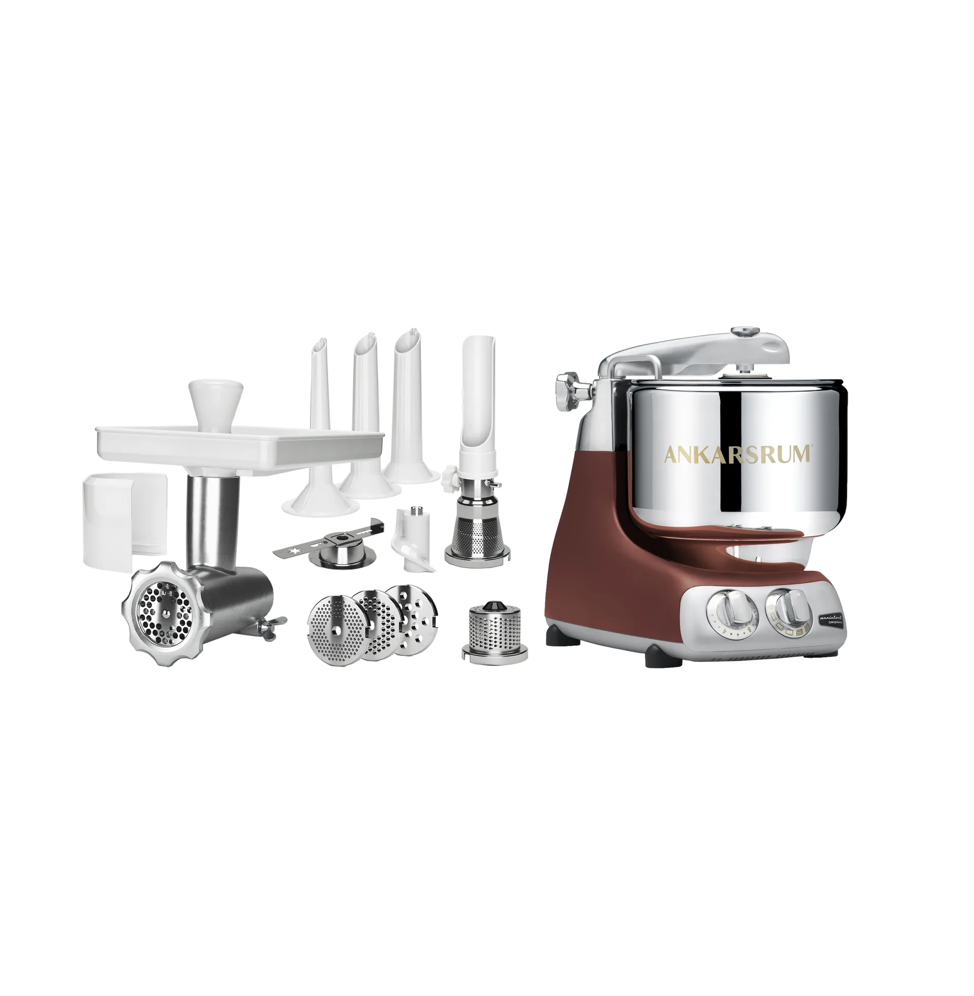 Ankarsrum assistent köttkvarnspaket - Rustic maroon Ankarsrum