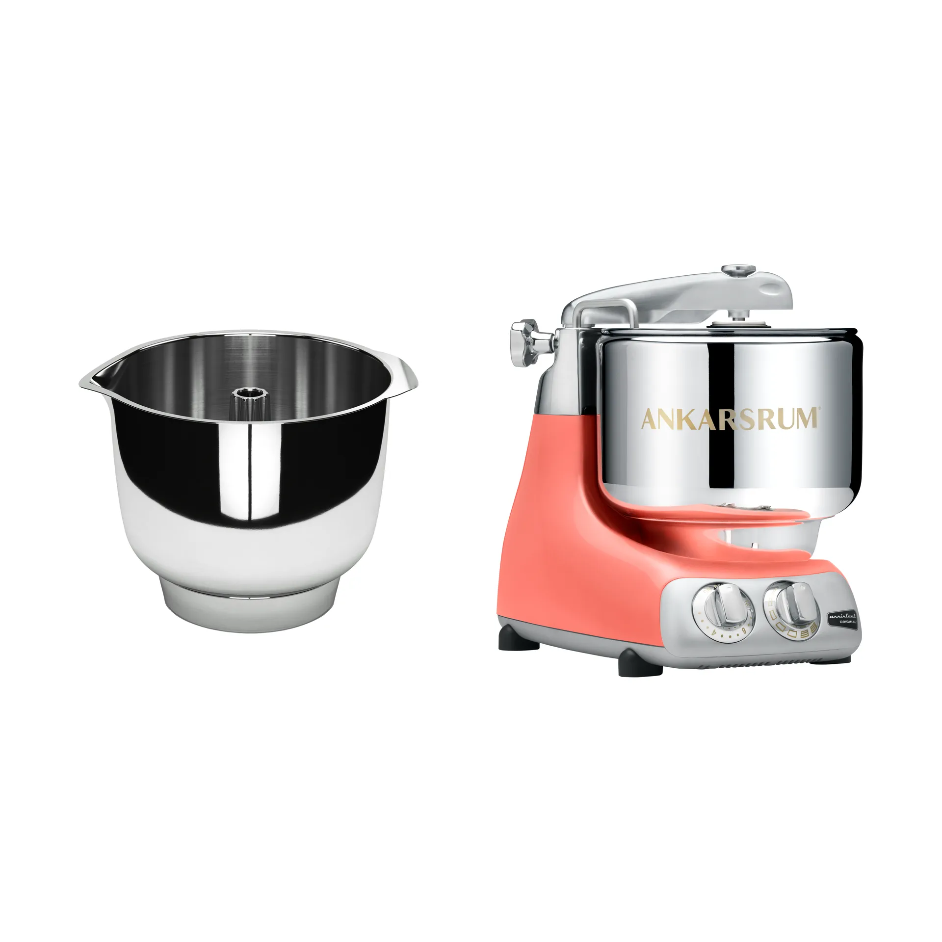 Ankarsrum assistent och vispskål - Coral crush Ankarsrum