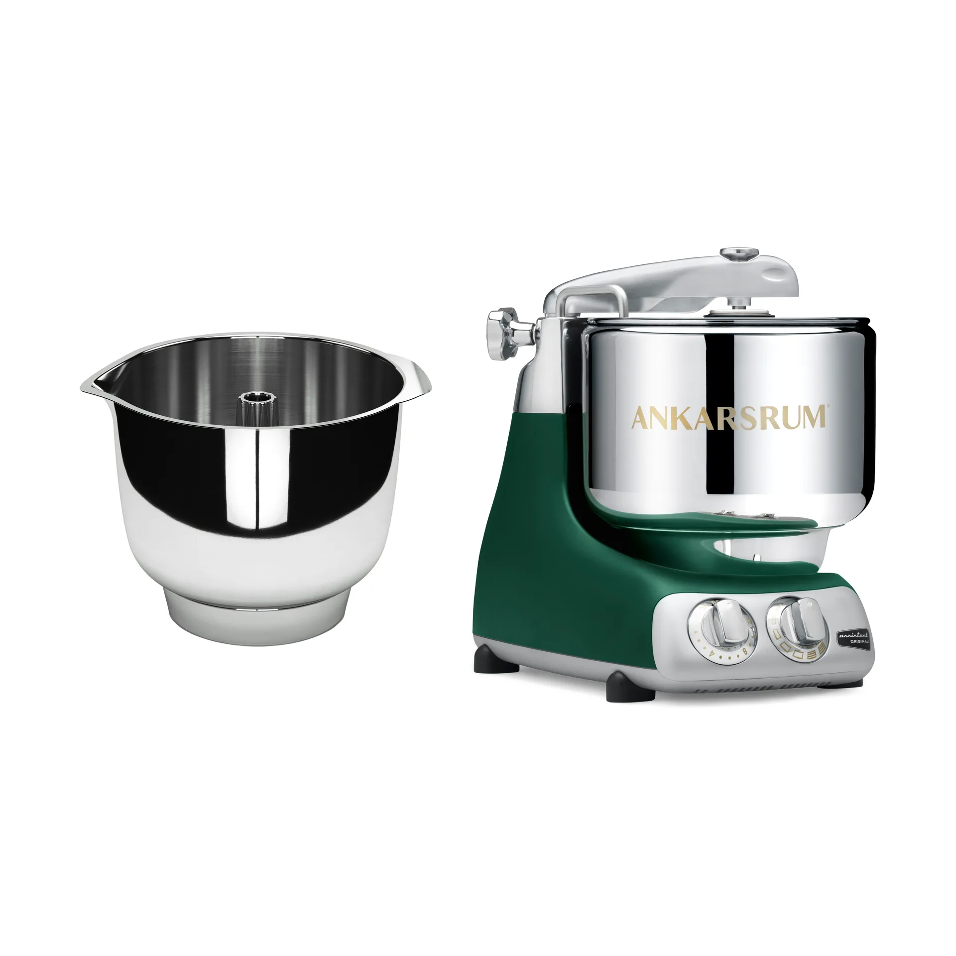 Ankarsrum assistent och vispskål - Forest green Ankarsrum