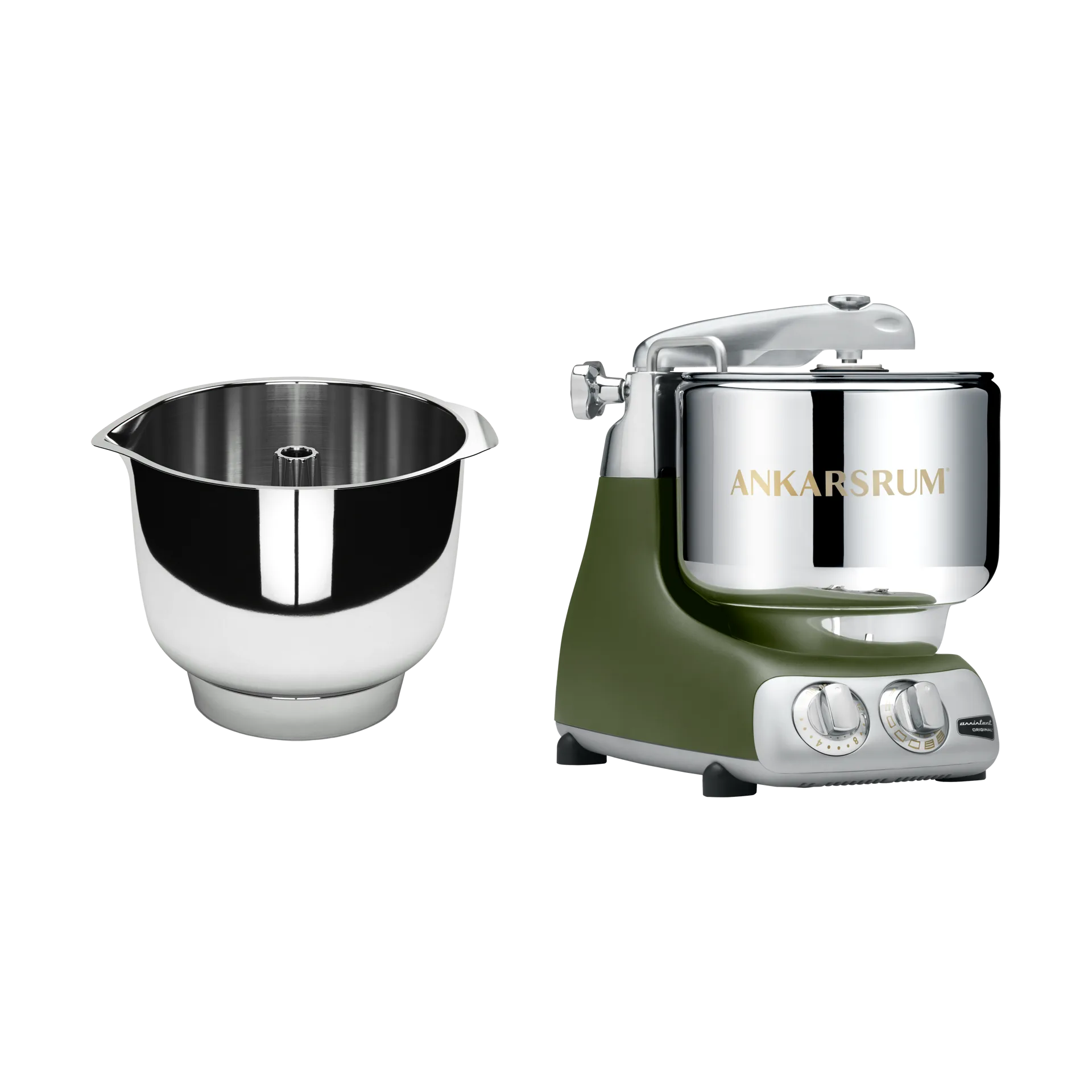 Ankarsrum assistent och vispskål - Olive green Ankarsrum