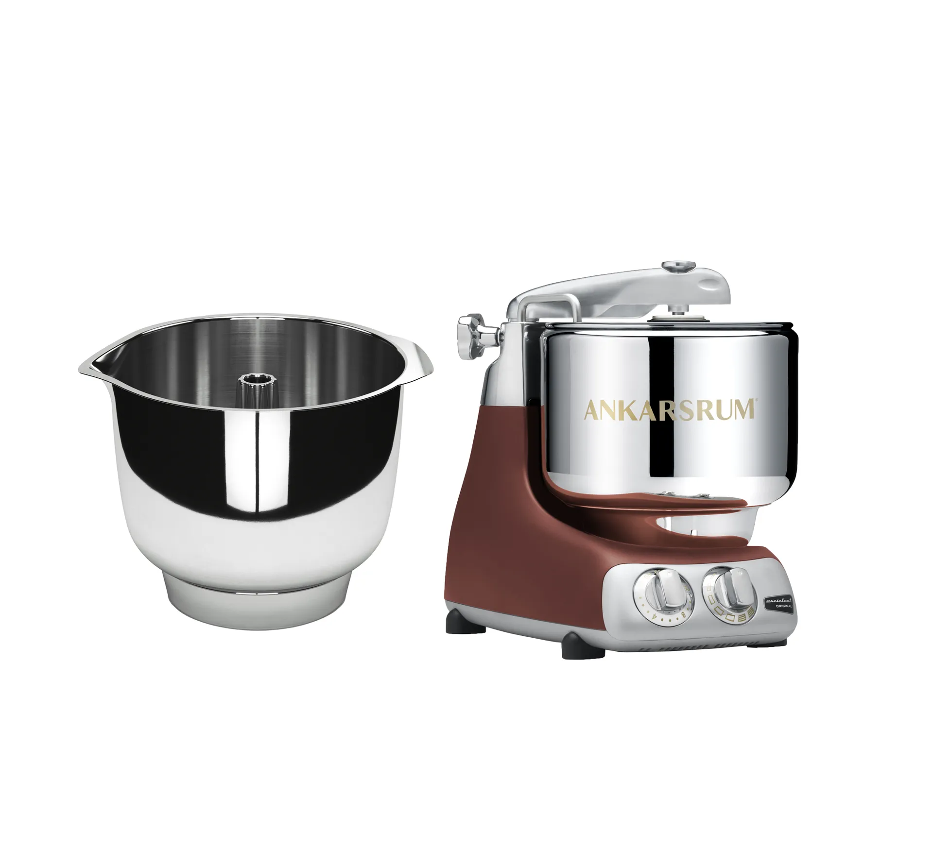 Ankarsrum assistent och vispskål - Rustic maroon Ankarsrum
