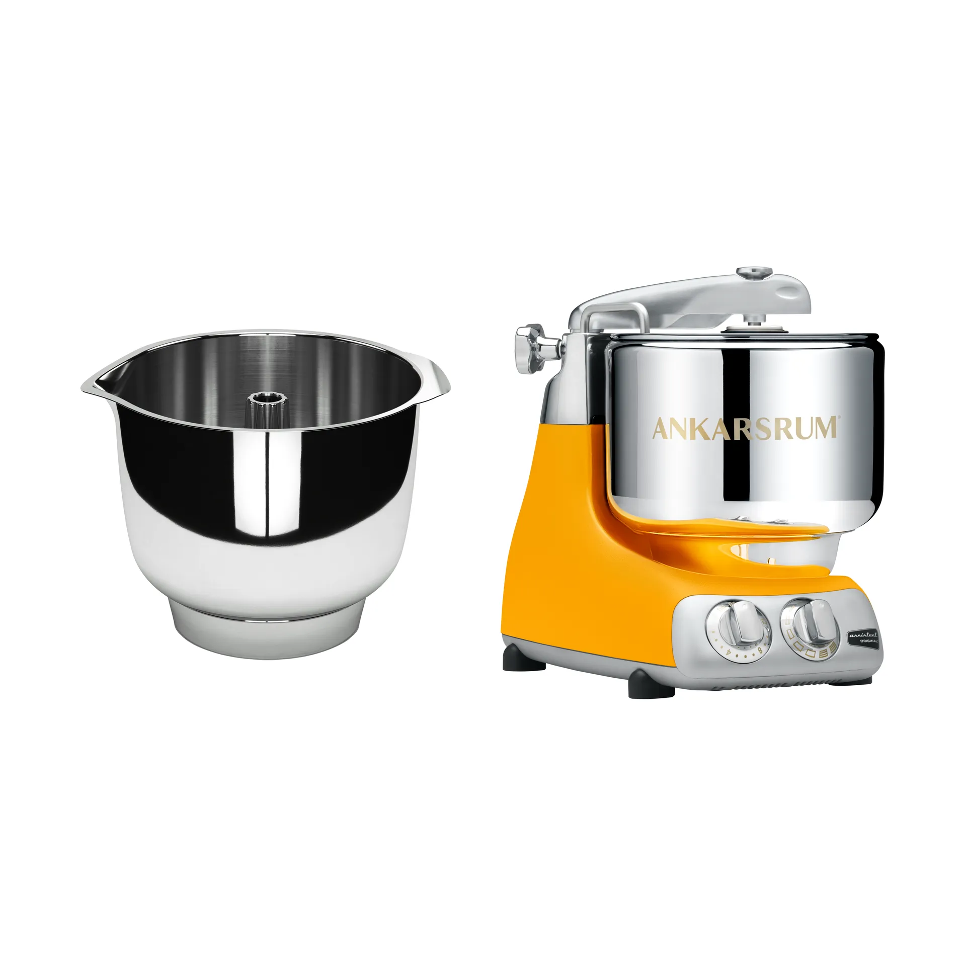 Ankarsrum assistent och vispskål - Sunbeam yellow Ankarsrum