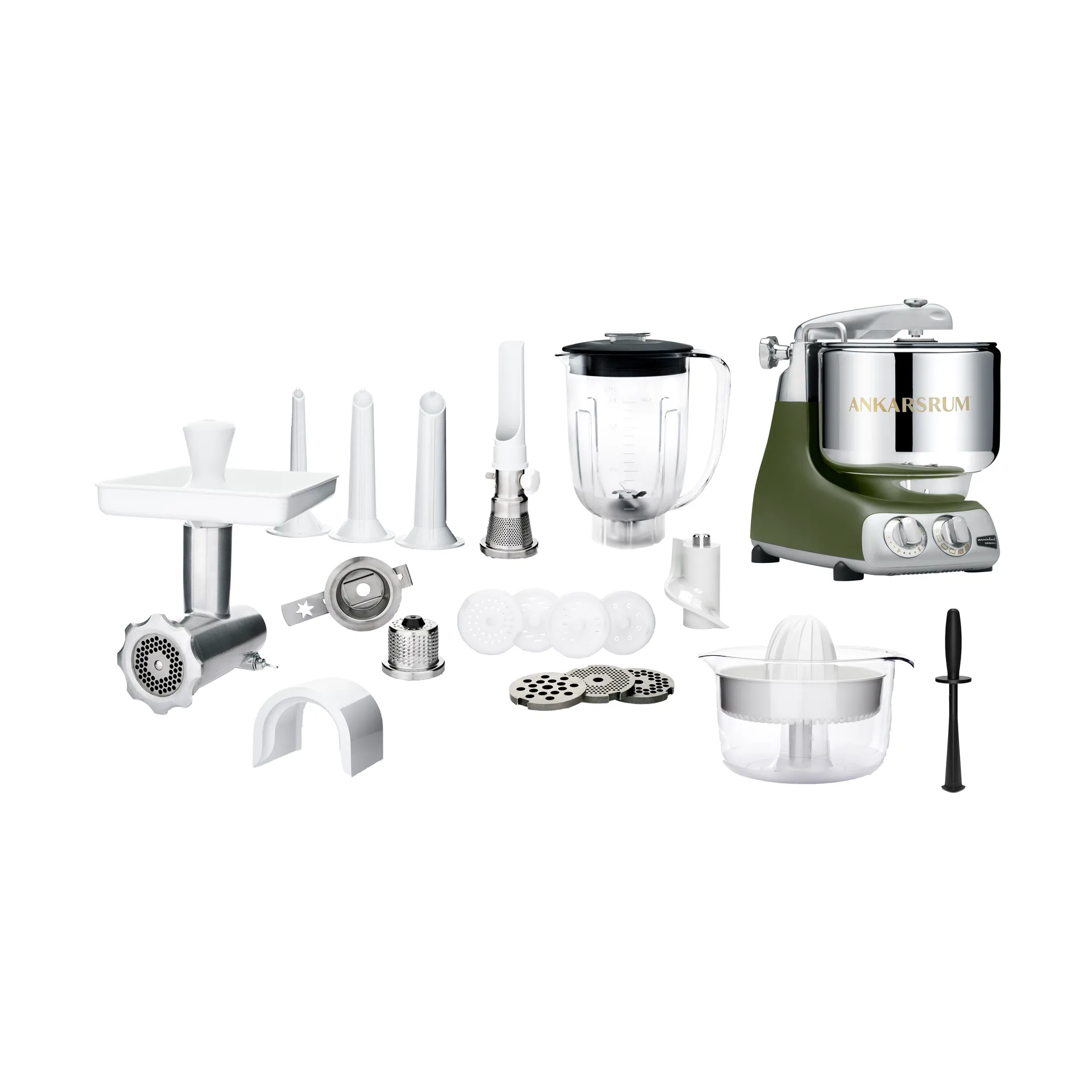 Ankarsrum assistent paket deluxe - Olive green Ankarsrum