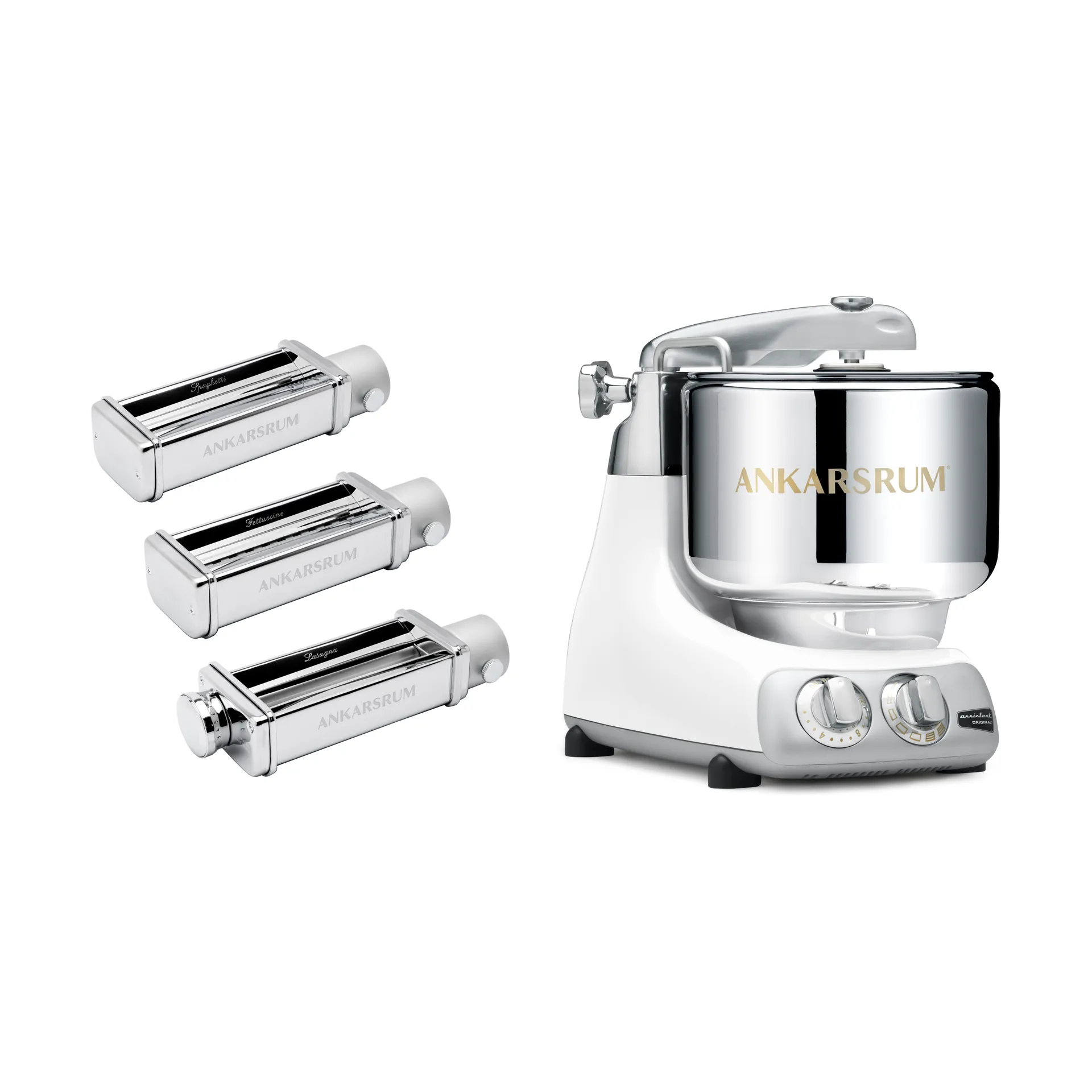 Ankarsrum assistent pastapaket - Glossy white Ankarsrum