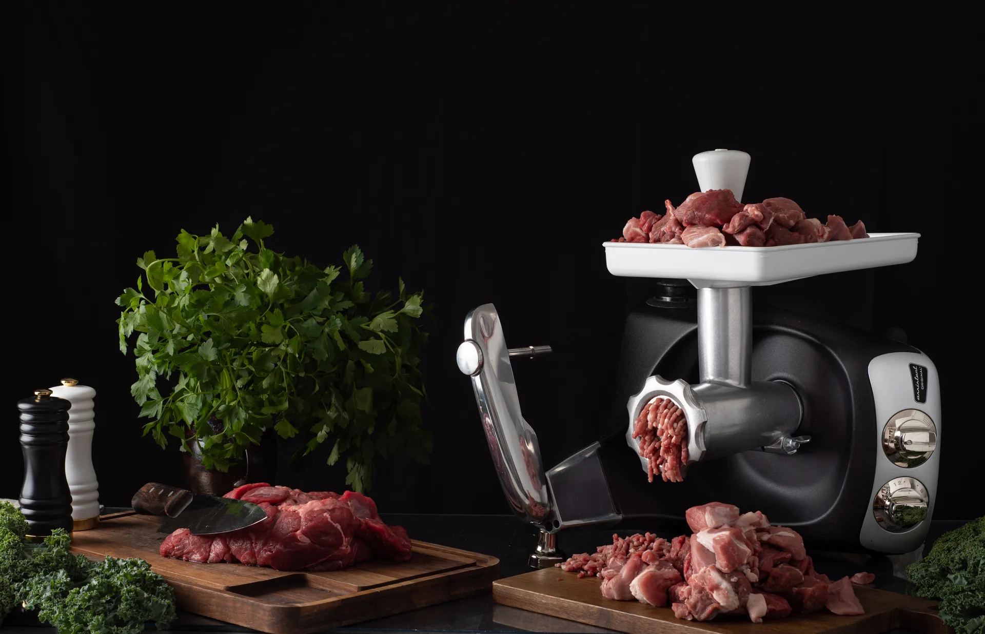 Ankarsrum köttkvarn komplett, 19 delar Ankarsrum