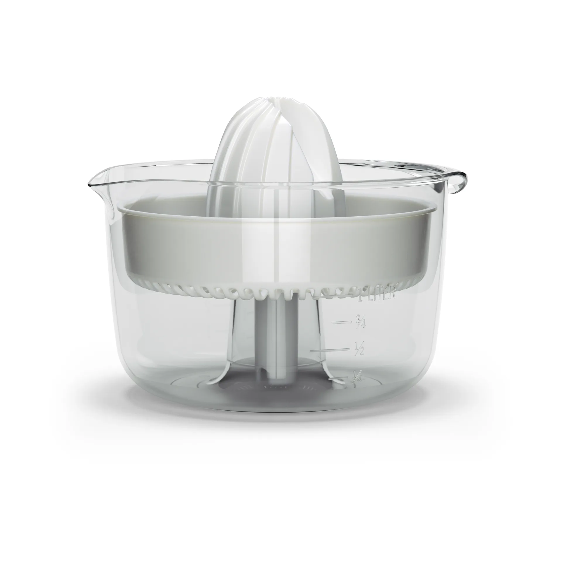 Assistent Original citruspress, Transparent-white Ankarsrum