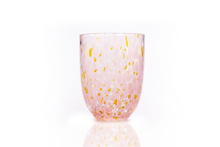 Confetti dricksglas 25 cl, Rosa - yellow Anna Von Lipa