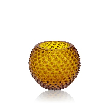 Läs mer om Anna Von Lipa Hobnail Globe vas 18 cm Amber