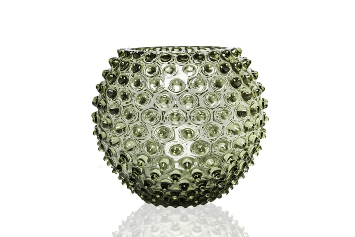 Hobnail Globe vas 18 cm, Olivegreen Anna Von Lipa