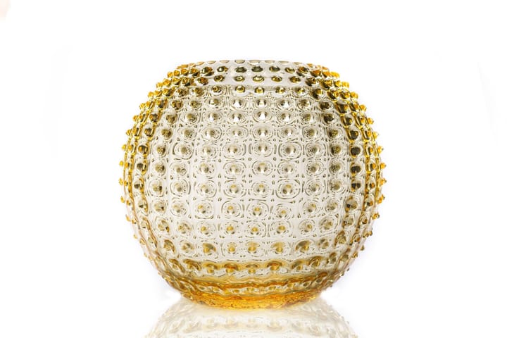 Hobnail Globe vas 24 cm - Citron - Anna Von Lipa