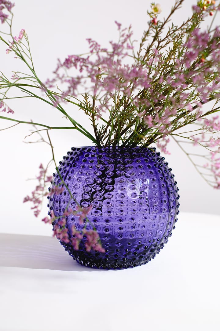 Hobnail Globe vas 24 cm, Indigo Anna Von Lipa