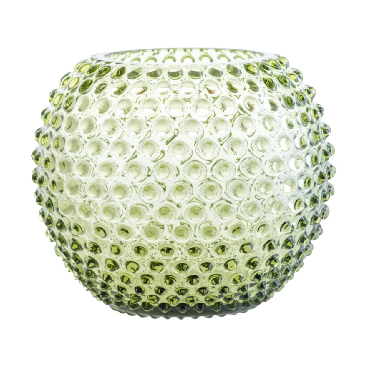 Anna Von Lipa Hobnail Globe vas 24 cm Olivegreen