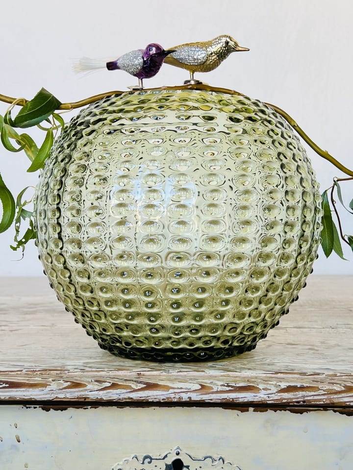 Hobnail Globe vas 24 cm, Olivegreen Anna Von Lipa