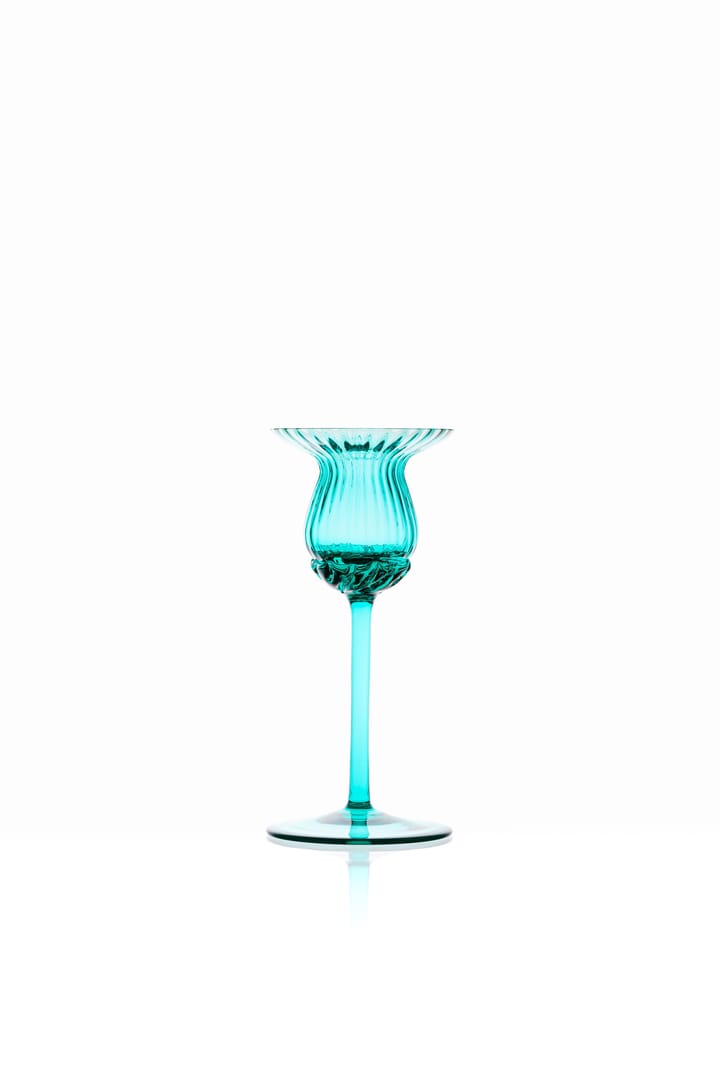 Tulipán ljusstake 15 cm, Turquoise Anna Von Lipa