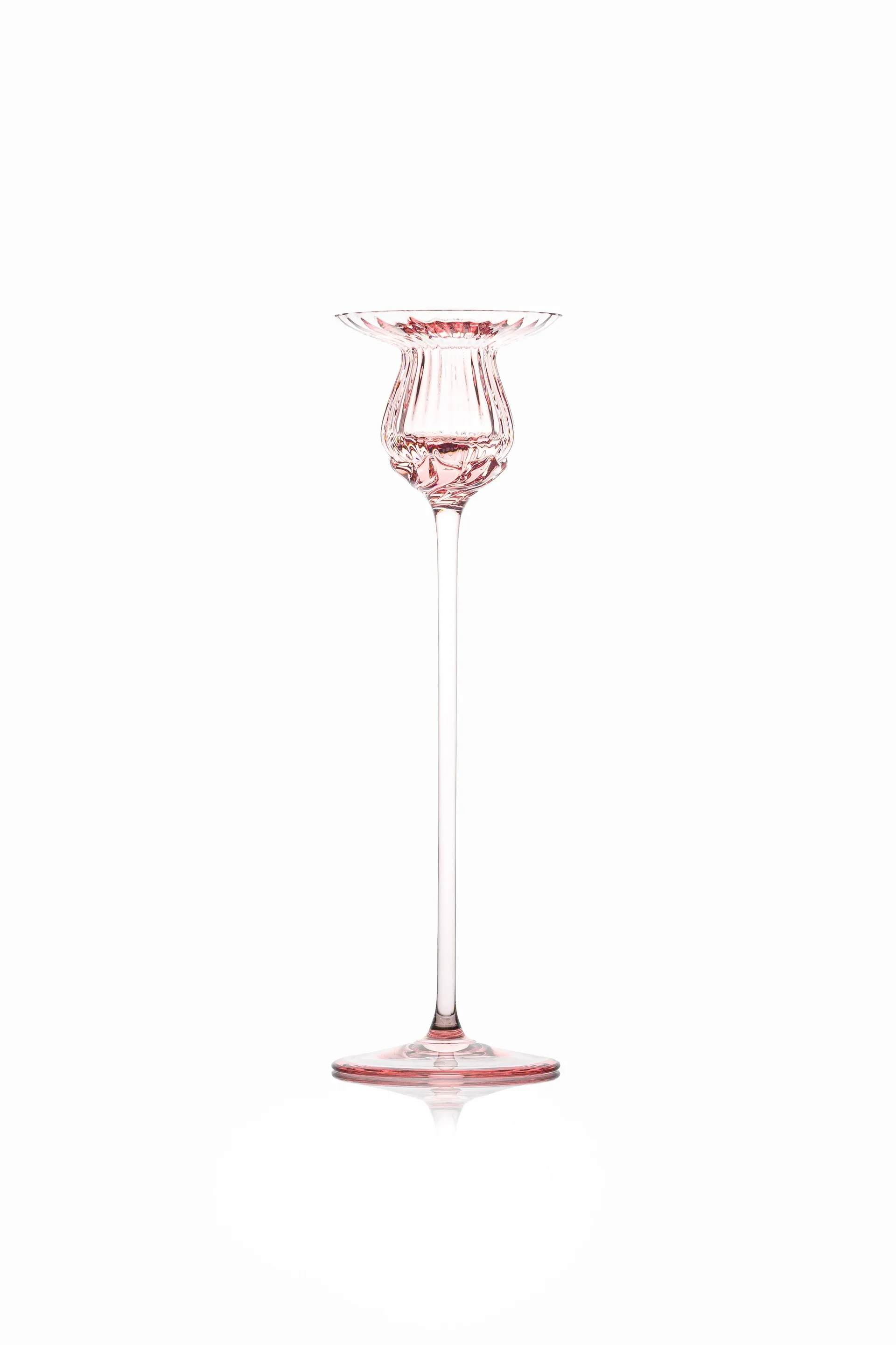 Tulipán ljusstake 25 cm, Rosa Anna Von Lipa