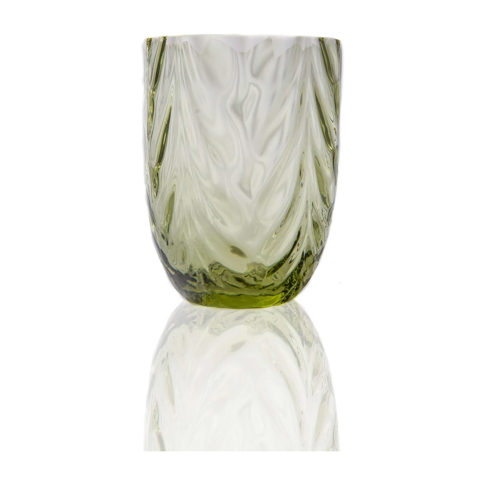 Anna Von Lipa Wave dricksglas 25 cl Olivegreen