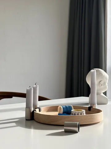 Luna ljusstake Ø27 cm - Ek-stål - Applicata