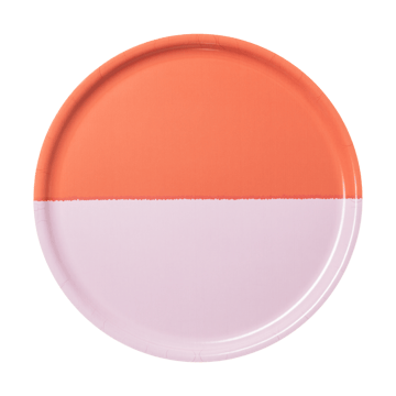 Läs mer om Arabia Vuokko bricka Ø35 cm 2-väri rosa-röd