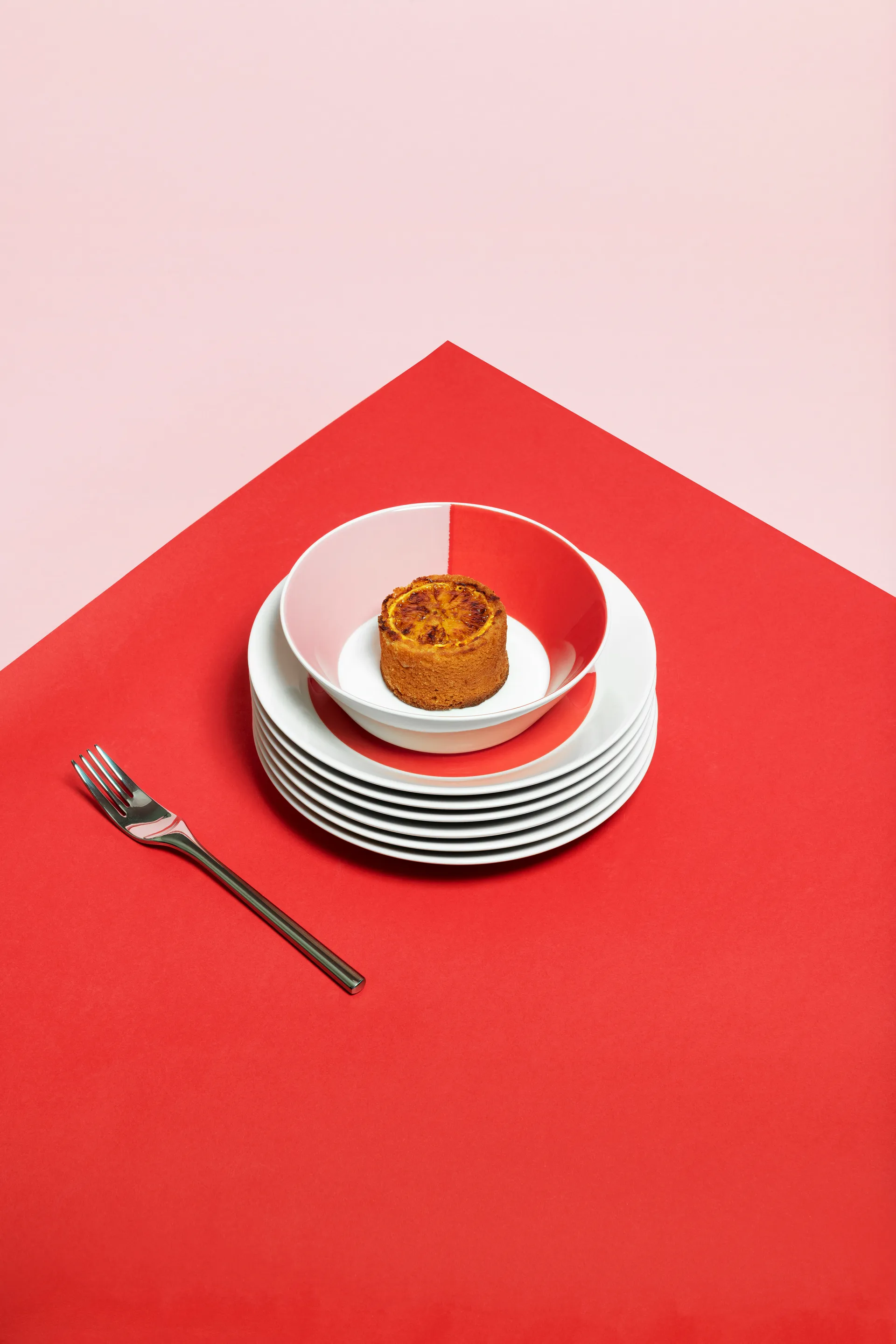 Vuokko skål Ø17 cm, 2-väri rosa-röd Arabia