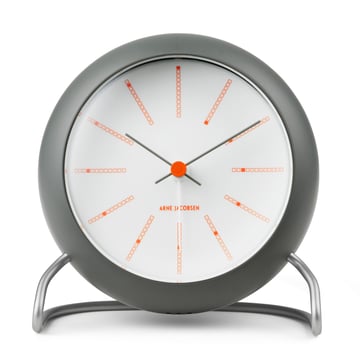 Arne Jacobsen Clocks AJ Bankers bordsklocka Ø11 cm Mörkgrå