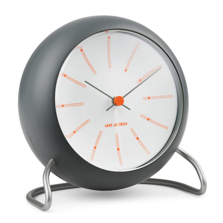 AJ Bankers bordsklocka Ø11 cm, Mörkgrå Arne Jacobsen Clocks