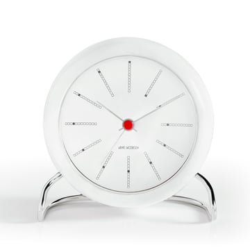 Arne Jacobsen Clocks AJ Bankers bordsklocka vit