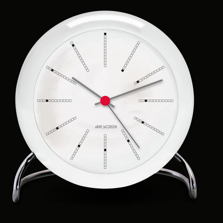 AJ Bankers bordsklocka, vit Arne Jacobsen Clocks
