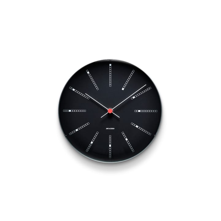 AJ Bankers väggur svart, Ø 21 cm Arne Jacobsen Clocks
