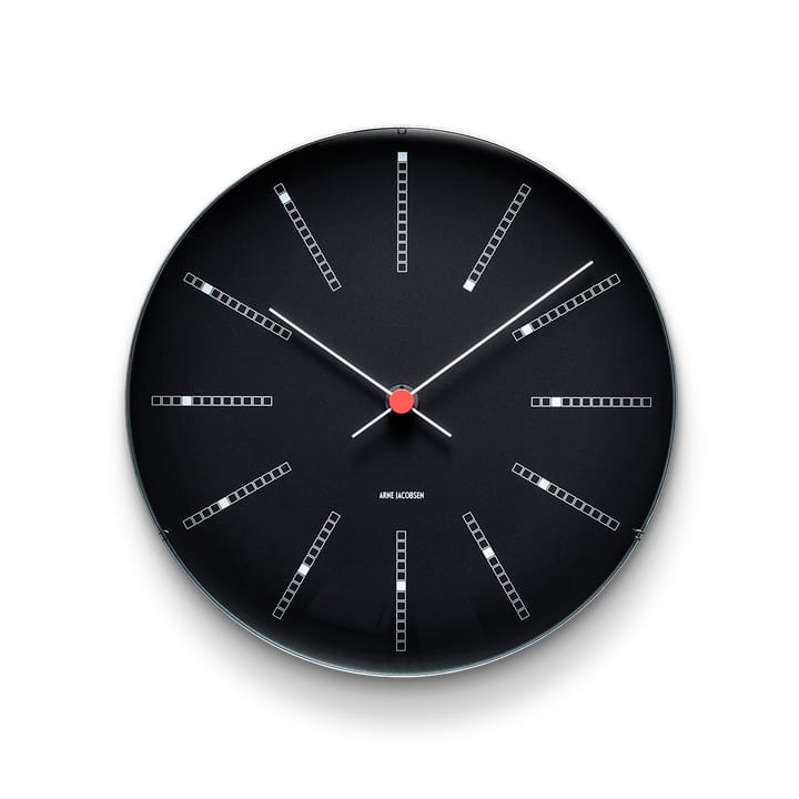 AJ Bankers väggur svart, Ø 29 cm Arne Jacobsen Clocks