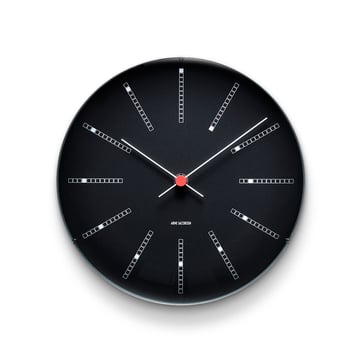Arne Jacobsen Clocks AJ Bankers väggur svart Ø 29 cm