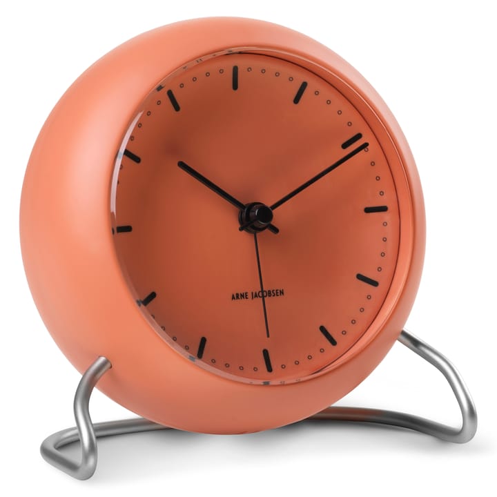 AJ City Hall bordsklocka, Pale orange Arne Jacobsen Clocks