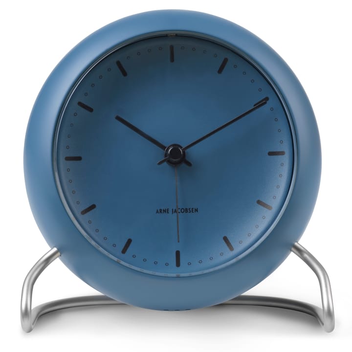 AJ City Hall bordsklocka, Stone blue Arne Jacobsen Clocks