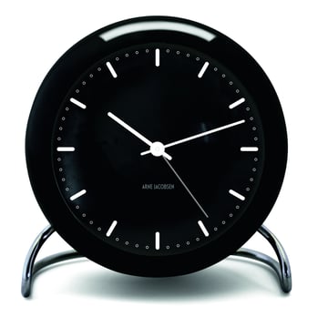 Läs mer om Arne Jacobsen Clocks AJ City Hall bordsklocka svart