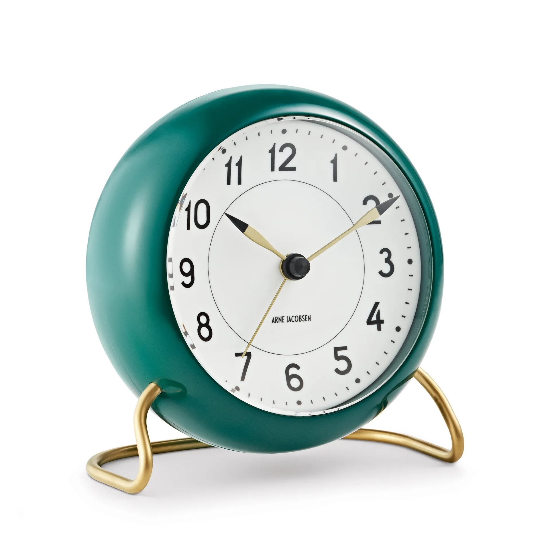 AJ Station bordsklocka grön, grön Arne Jacobsen Clocks