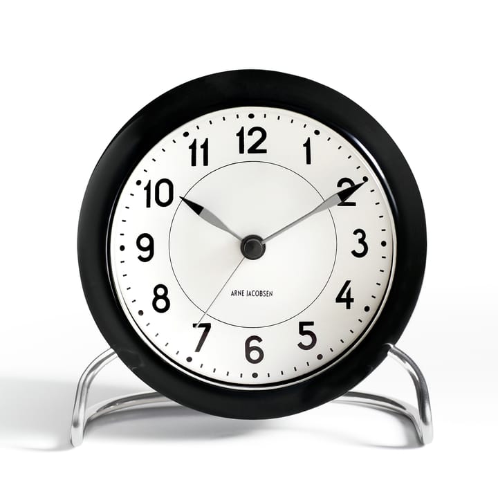 AJ Station bordsklocka, svart Arne Jacobsen Clocks