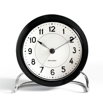 Arne Jacobsen Clocks AJ Station bordsklocka svart
